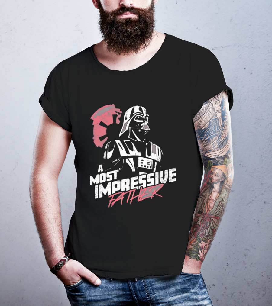 A Most Impressive Father Star Wars Darth Vader Iconic Pose T-Shirt