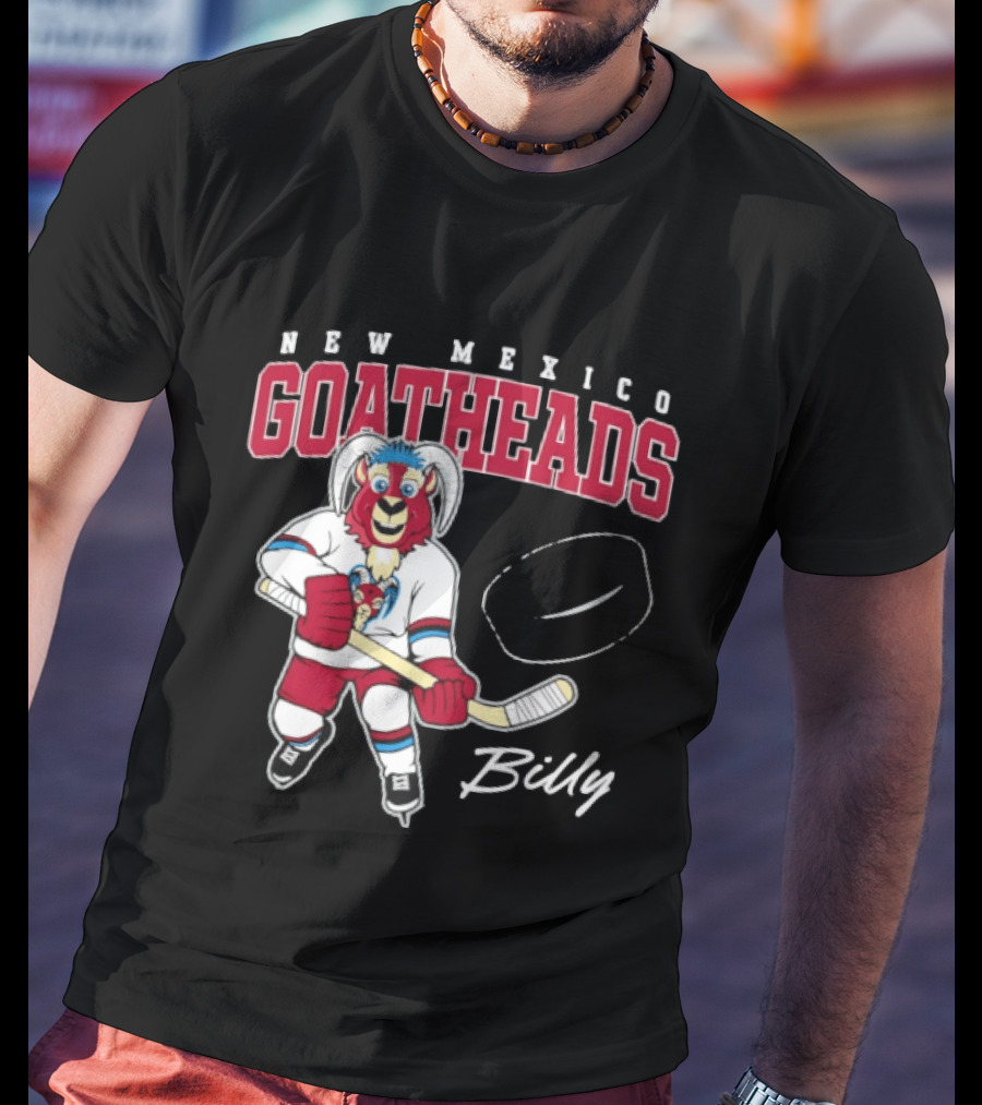 New Mexico Goatheads Billy Hockey T-Shirt
