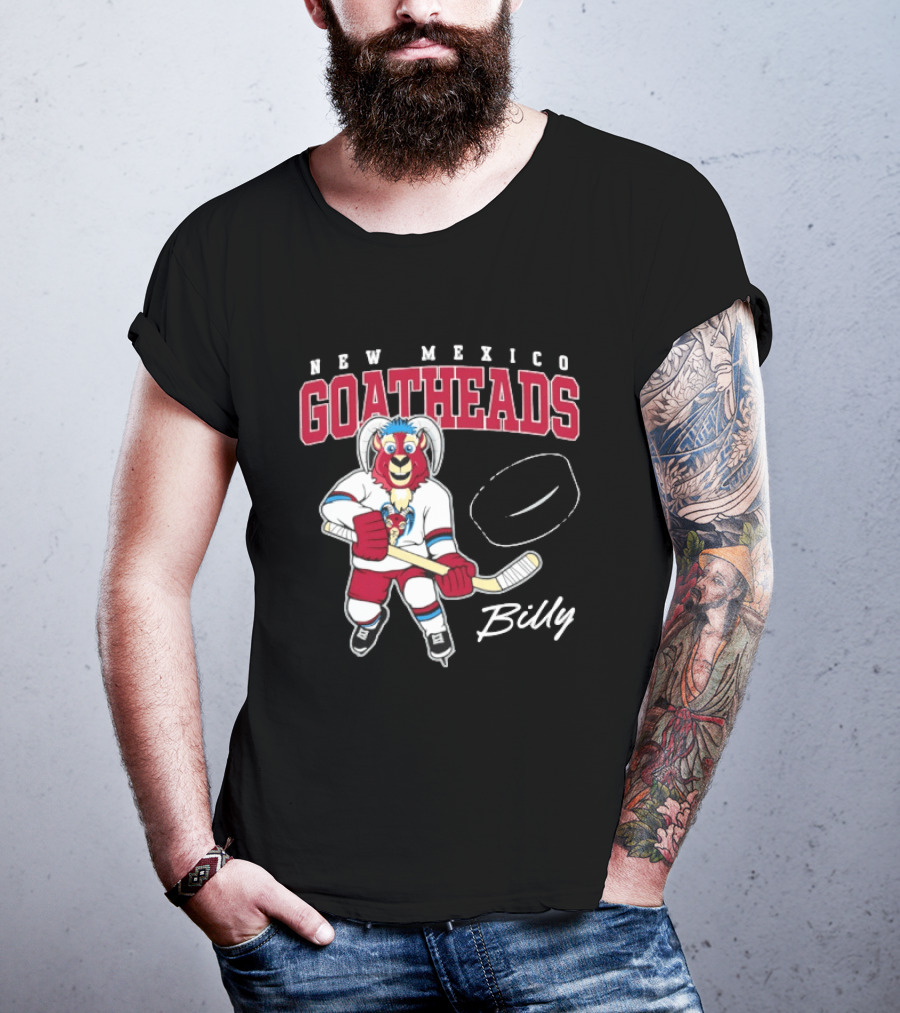 New Mexico Goatheads Billy Hockey T-Shirt