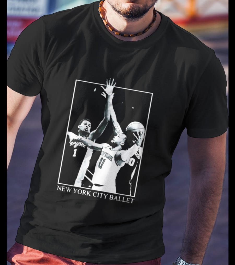 Jalen Brunson New York Spurs NBA Matchup Ballet Performance T-Shirt