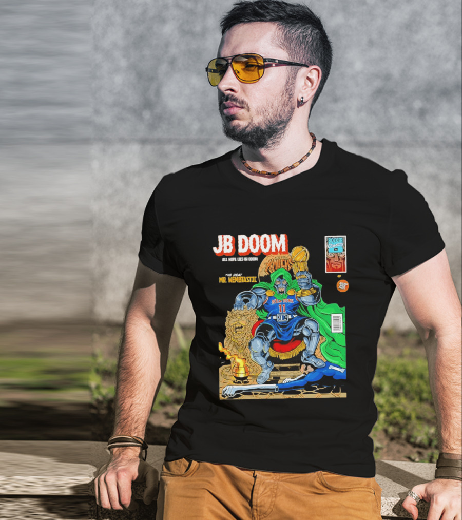 JB Doom New York Knicks 2026 NBA Champs The Death Of Mr. Wembtastic T-Shirt
