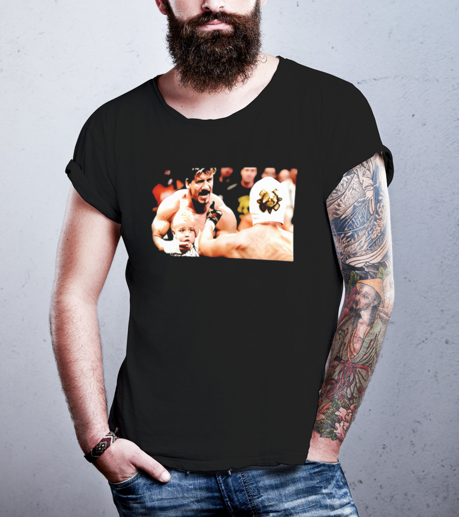 Eddie Guerrero Rey Mysterio Dominik Mysterio Custody Battle Iconic Wrestling Moment T-Shirt