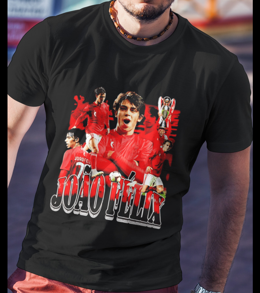 João Félix SL Benfica Football Star Reds Celebration T-Shirt