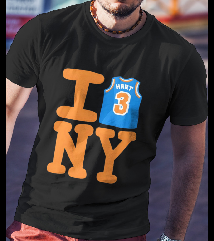 Josh Hart New York Knicks I Love NY 3 Basketball 2026 T-Shirt
