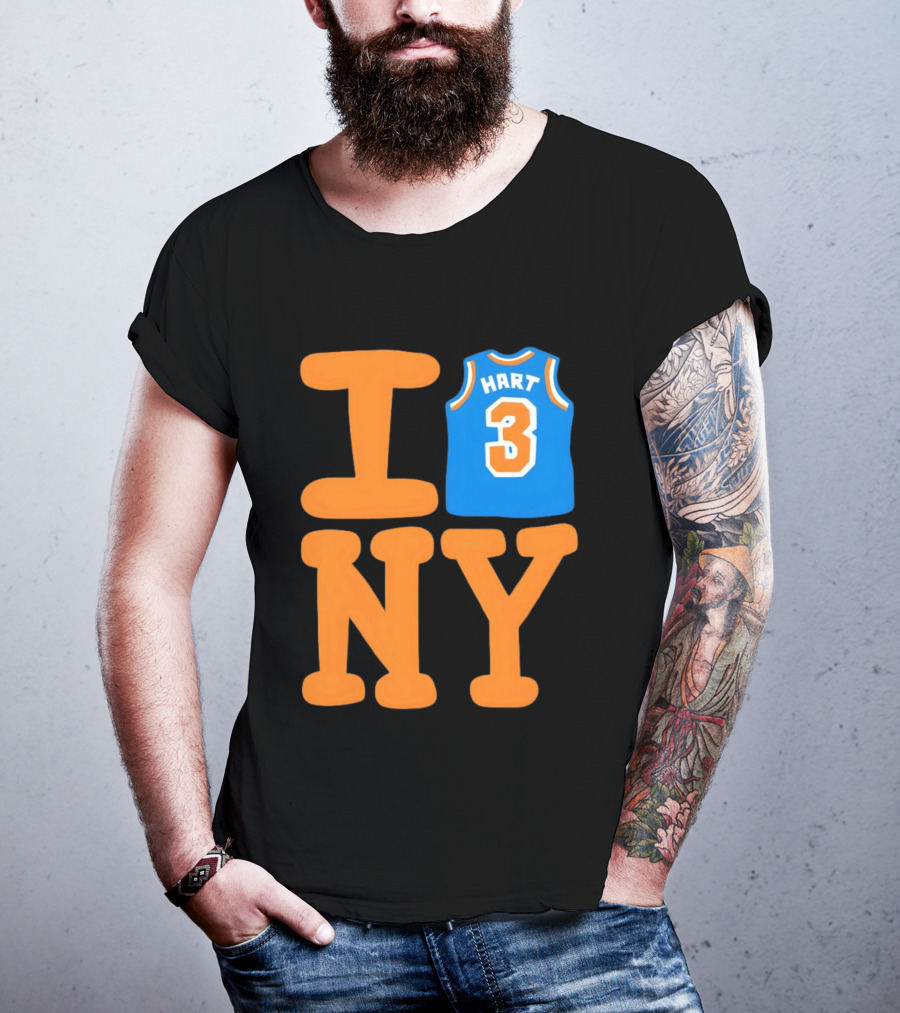 Josh Hart New York Knicks I Love NY 3 Basketball 2026 T-Shirt