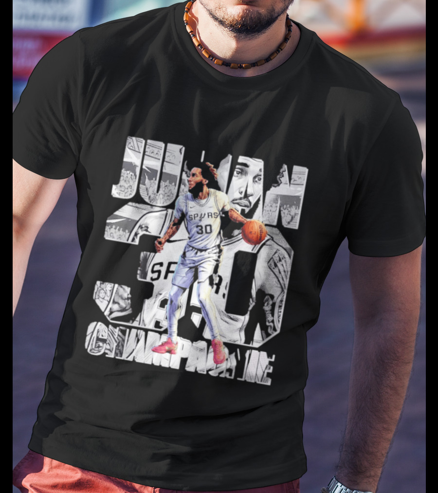 Julian Champagnie Spurs 30 Comic T-Shirt
