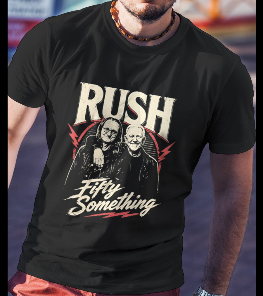 Rush Band Geddy Lee Alex Lifeson Fifty Something T-Shirt