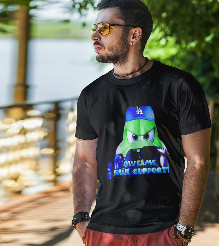 Los Angeles Dodgers Give Me Run Support Yoshi T-Shirt