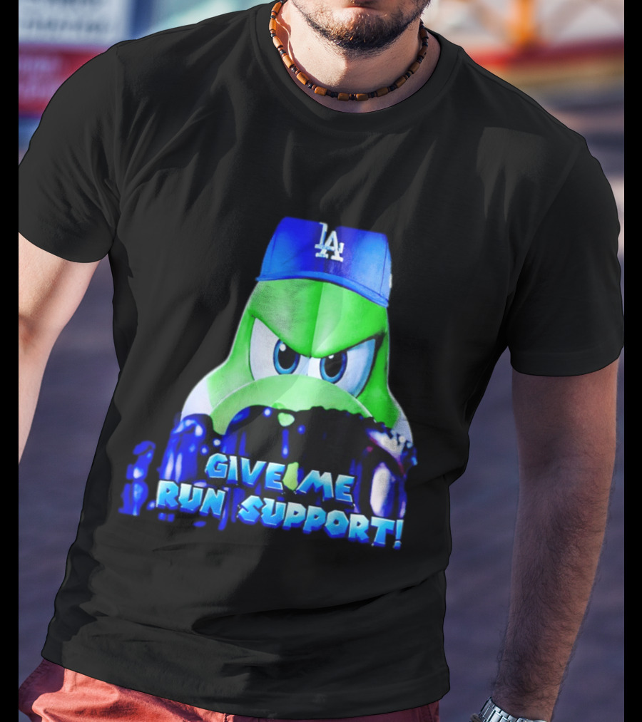 Los Angeles Dodgers Give Me Run Support Yoshi T-Shirt