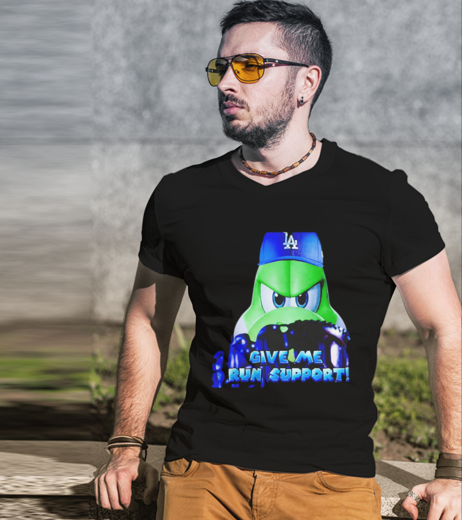 Los Angeles Dodgers Give Me Run Support Yoshi T-Shirt