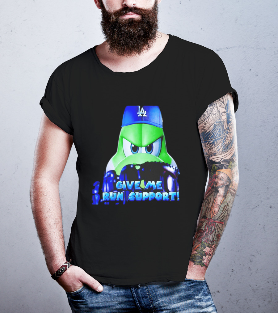 Los Angeles Dodgers Give Me Run Support Yoshi T-Shirt