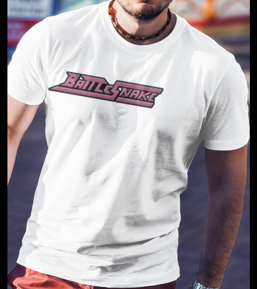 Battlesnake Pink Retro Gaming Style Font T-Shirt