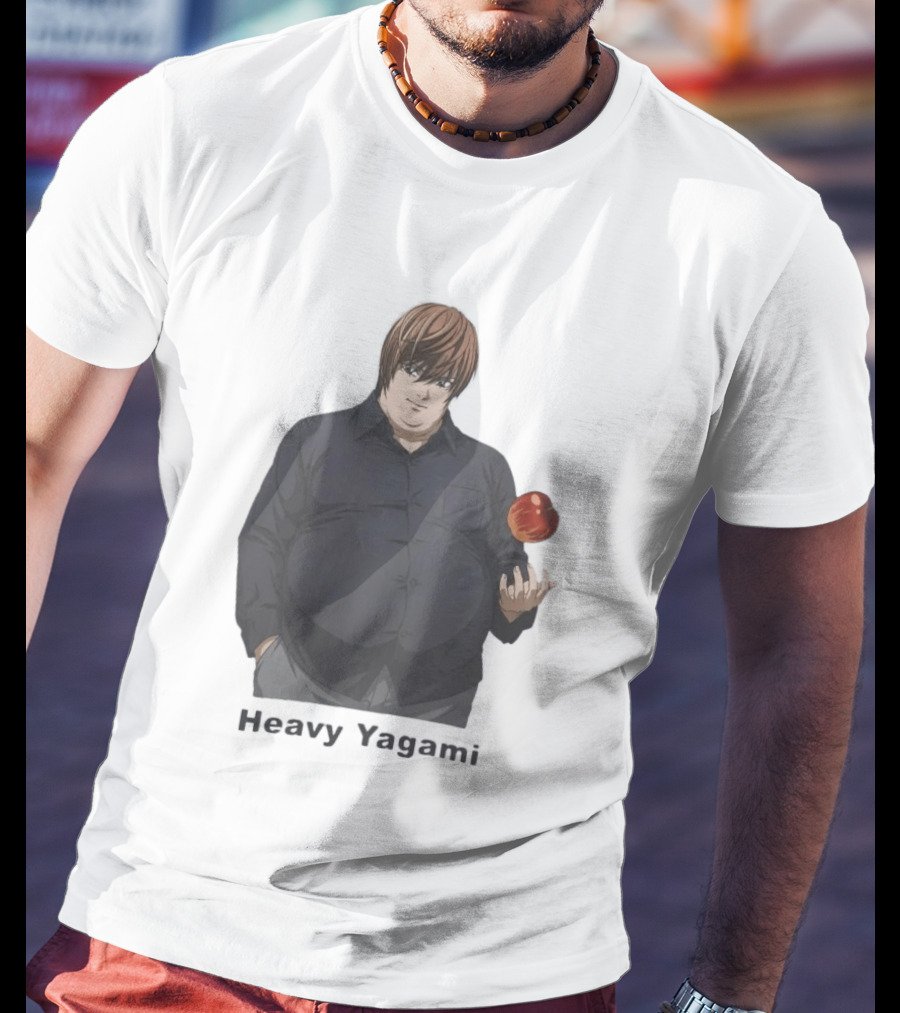 Heavy Yagami Light Death Note Apple T-Shirt