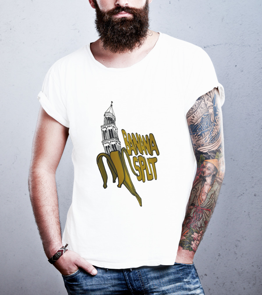 Split Diocese Bell Tower Banana Split Architecture T-Shirt
