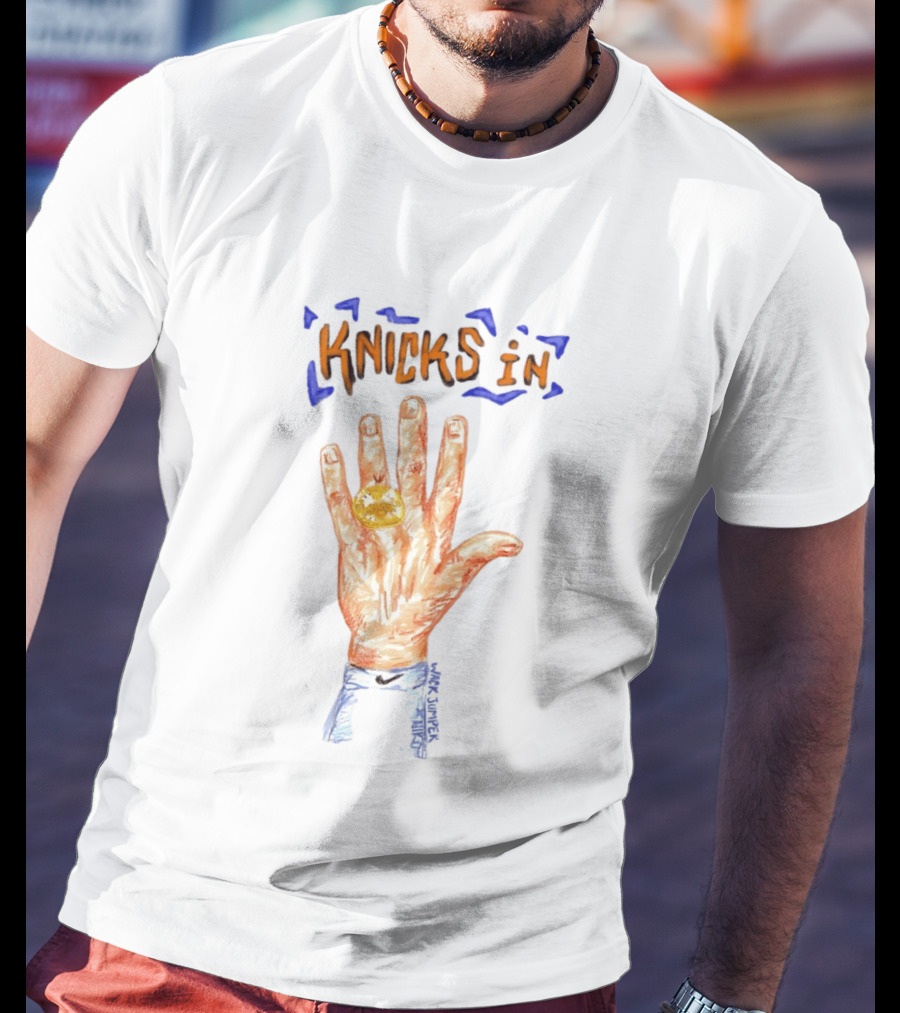 Knicks In Five Hand New York Knicks Basketball NBA 2026 T-Shirt