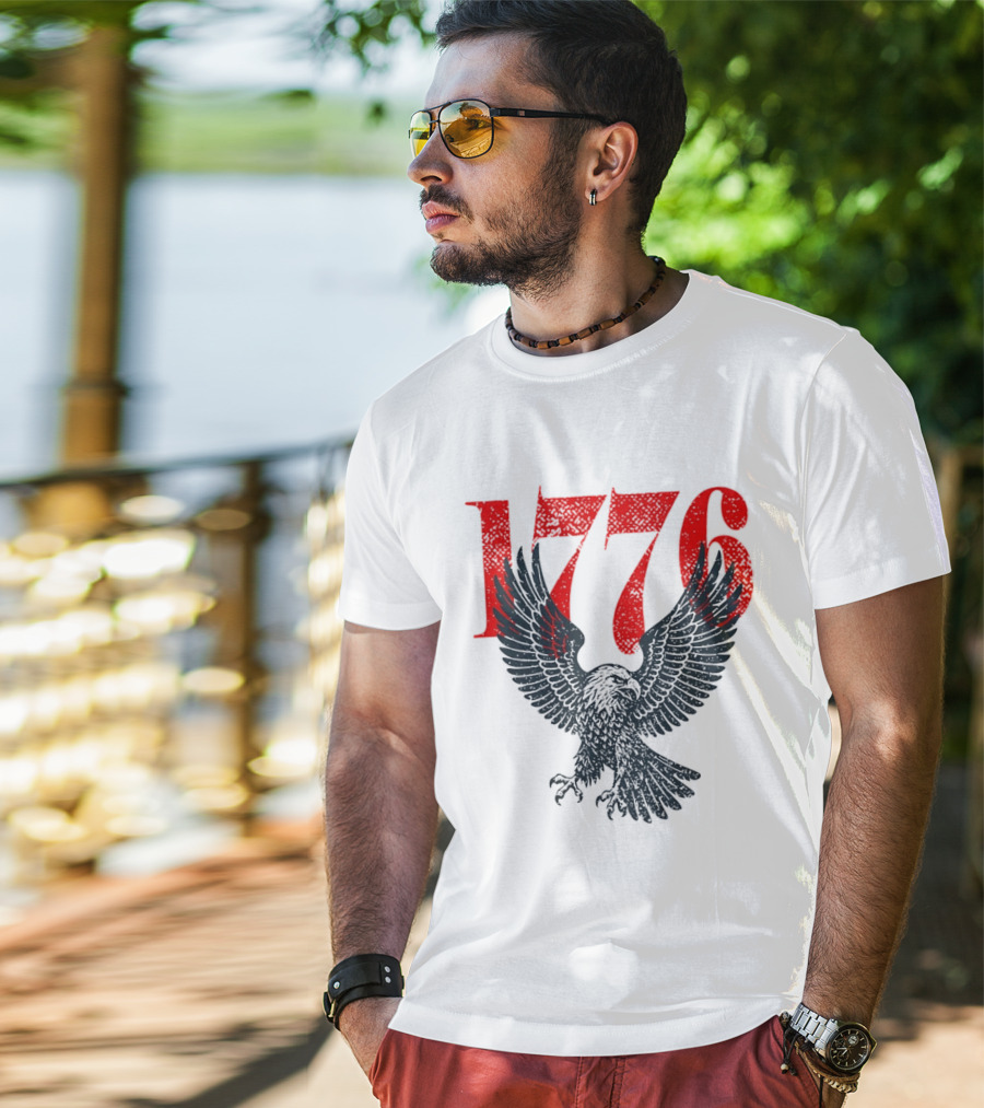 1776 250th Anniversary Bald Eagle USA T-Shirt