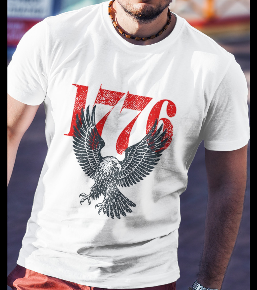 1776 250th Anniversary Bald Eagle USA T-Shirt