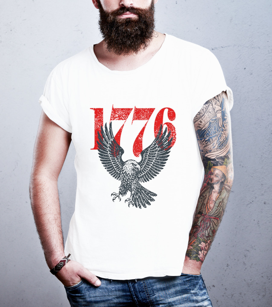 1776 250th Anniversary Bald Eagle USA T-Shirt