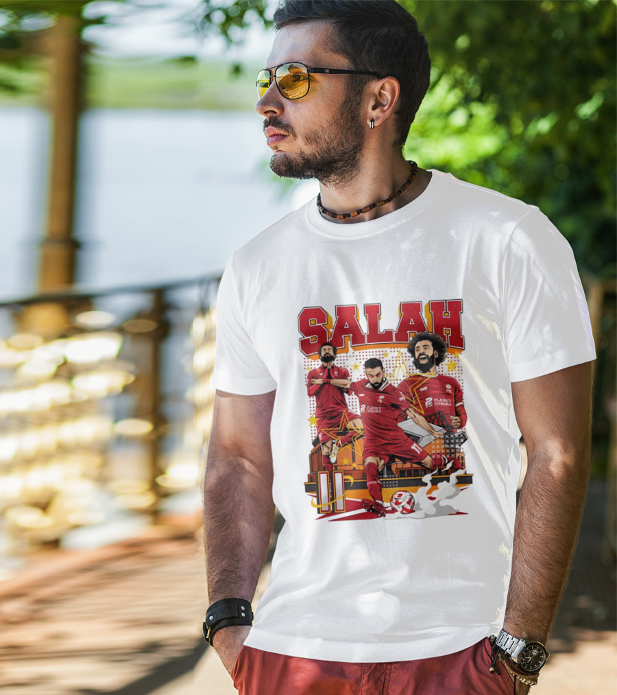 Mohamed Salah Liverpool FC Planet Euphoria Premier League T-Shirt