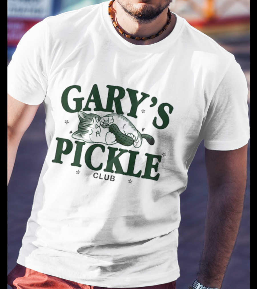 Gary's Pickle Club Cat And Pickle 2025 T-Shirt