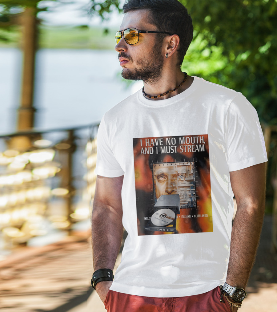 I Have No Mouth And I Must Stream Disc Drive Maze T-Shirt