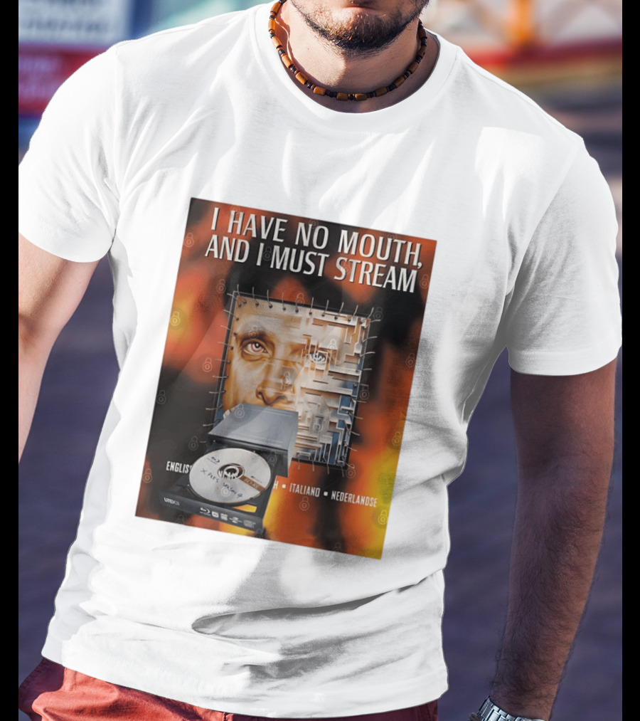 I Have No Mouth And I Must Stream Disc Drive Maze T-Shirt