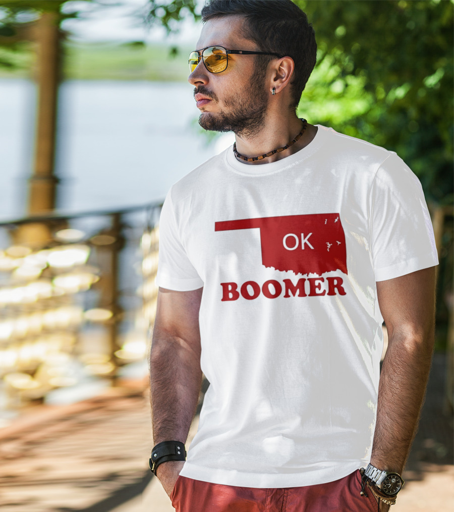 Oklahoma State OK Boomer Map T-Shirt