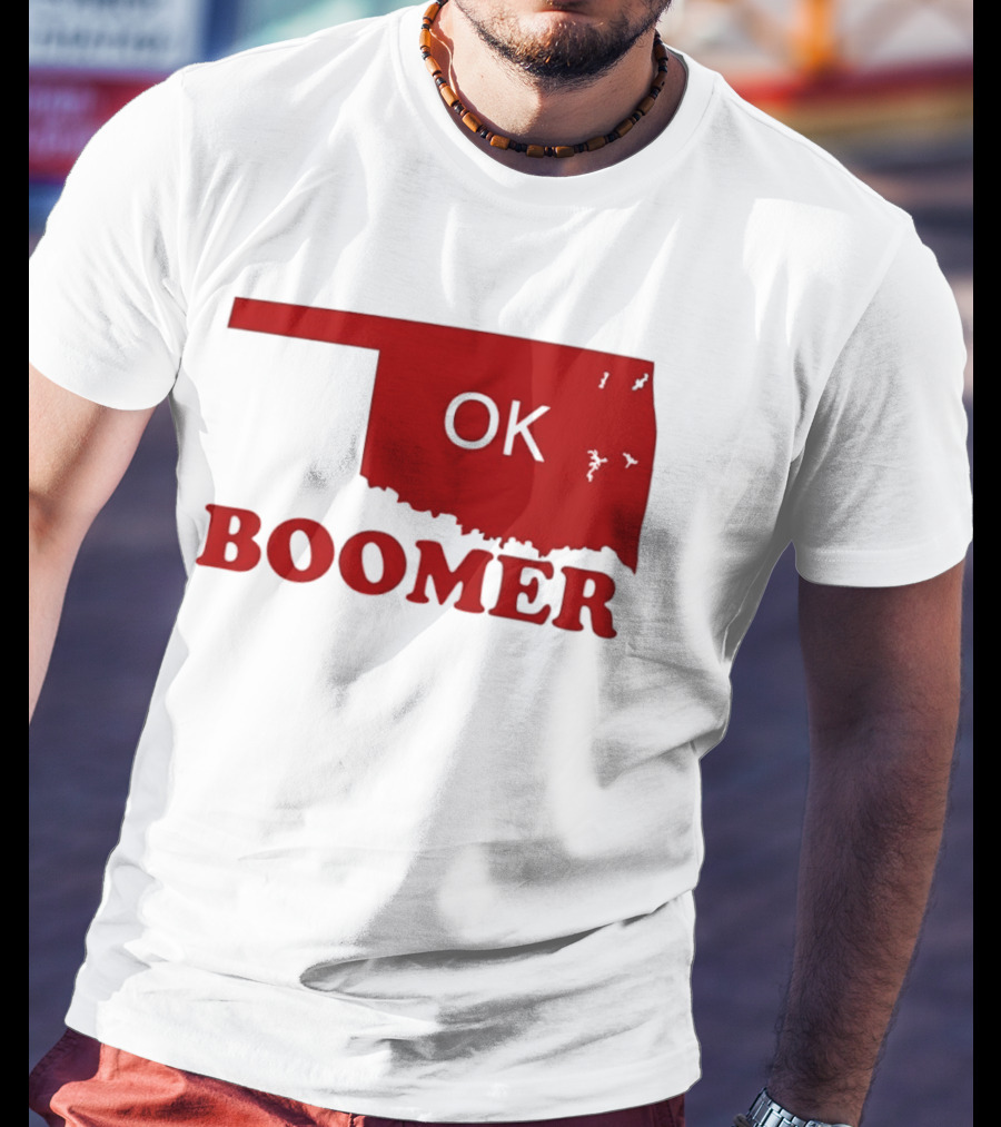 Oklahoma State OK Boomer Map T-Shirt