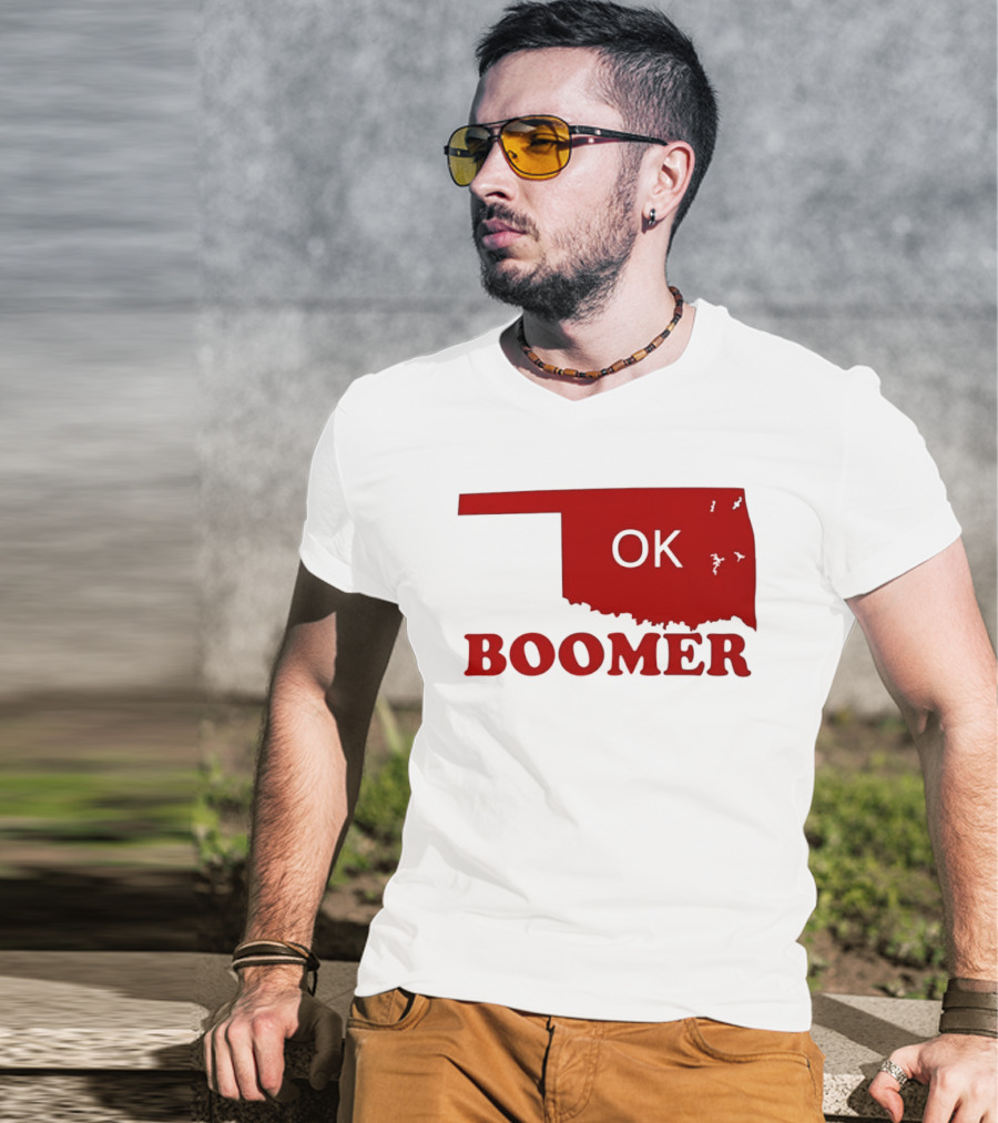Oklahoma State OK Boomer Map T-Shirt