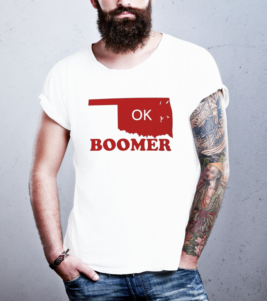 Oklahoma State OK Boomer Map T-Shirt