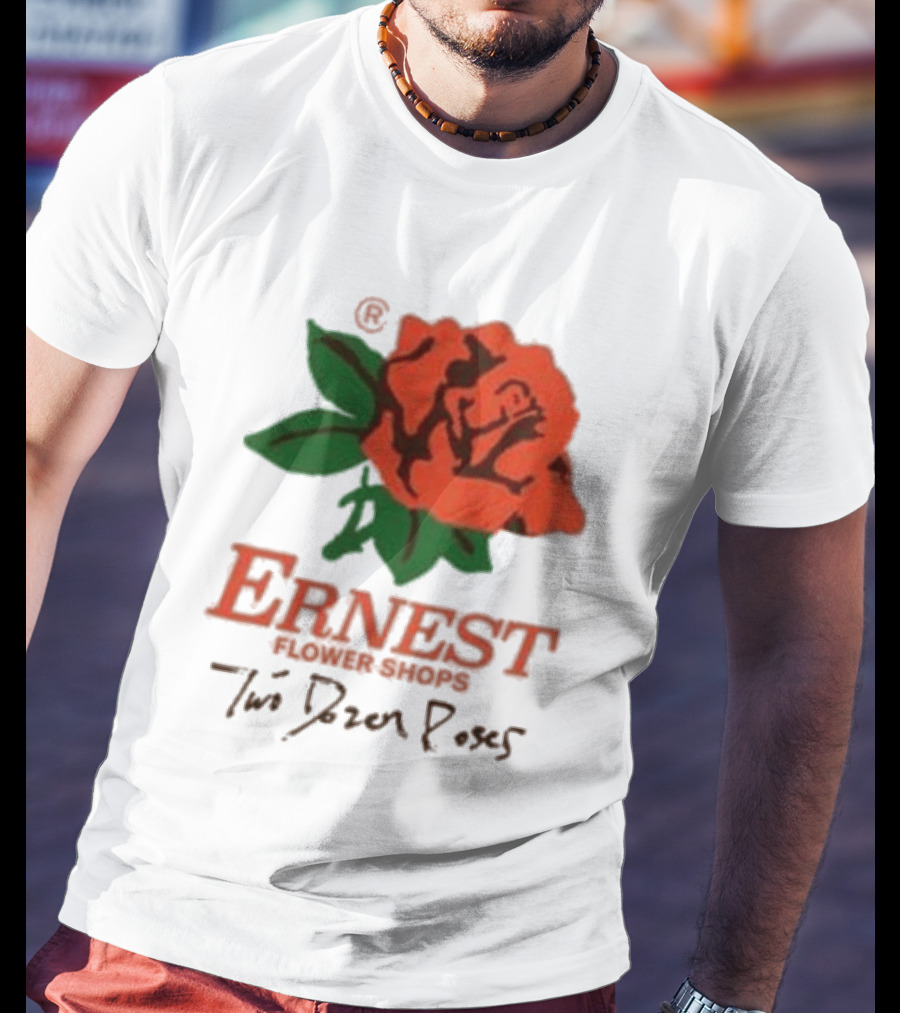 Ernest Flower Shops Two Dozen Roses Rose T-Shirt