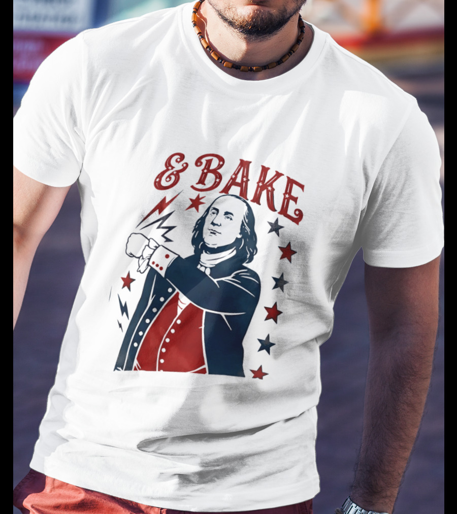 George Washington 4th Of July Bake American 250th Celebration T-Shirt