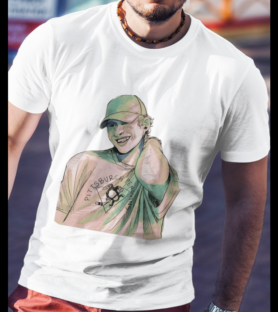 Sidney Crosby Pittsburgh Penguins Hockey Team Player T-Shirt
