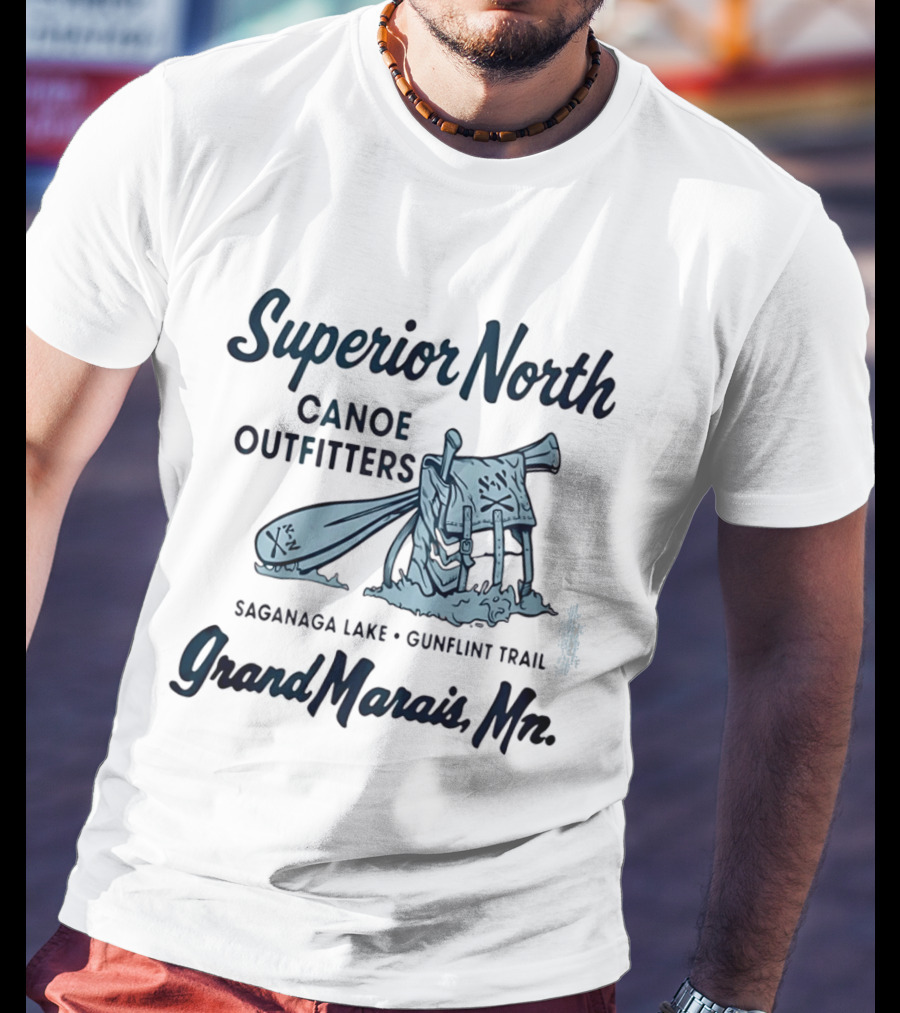 Superior North Canoe Outfitters Saganaa Lake Gunflint Trail Grand Marais Mn T-Shirt