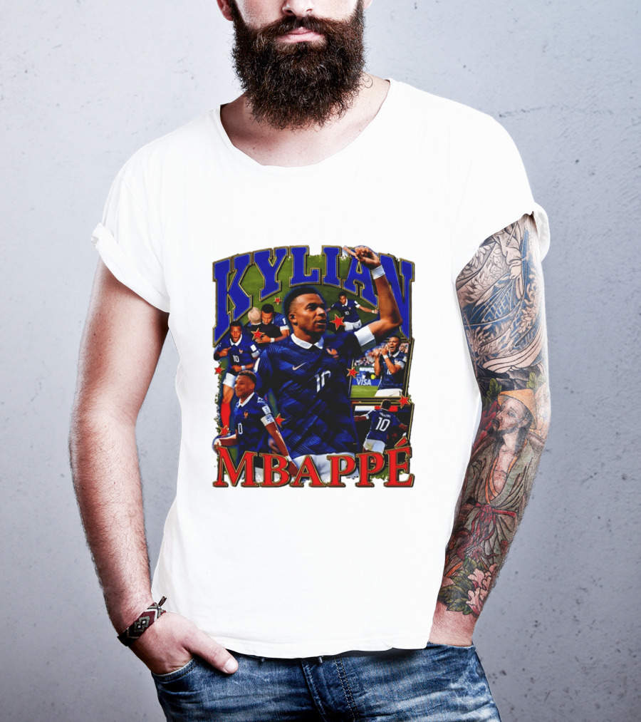Kylian Mbappe France National Team Star Player Highlights Number 10 T-Shirt