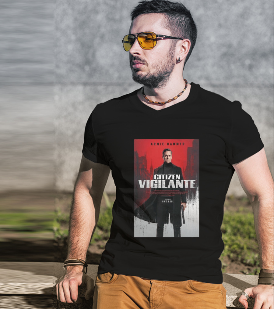 Armie Hammer Citizen Vigilante Film By Uwe Boll T-Shirt