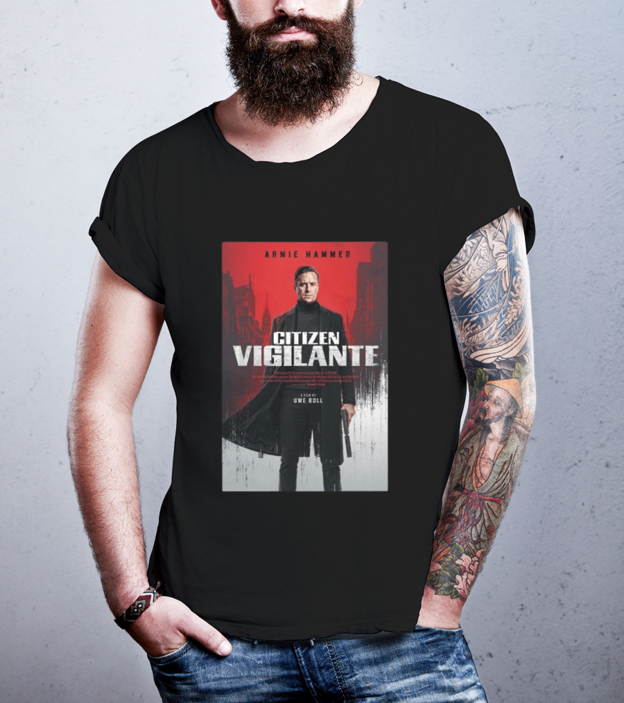 Armie Hammer Citizen Vigilante Film By Uwe Boll T-Shirt
