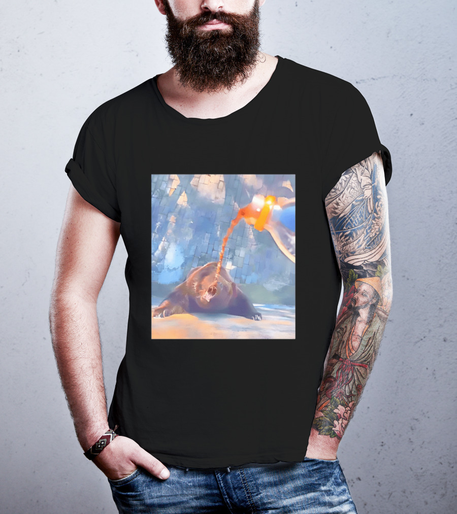 Bear Cola Bottle Wildlife Nature Animal Beverage Refreshment Zoo T-Shirt