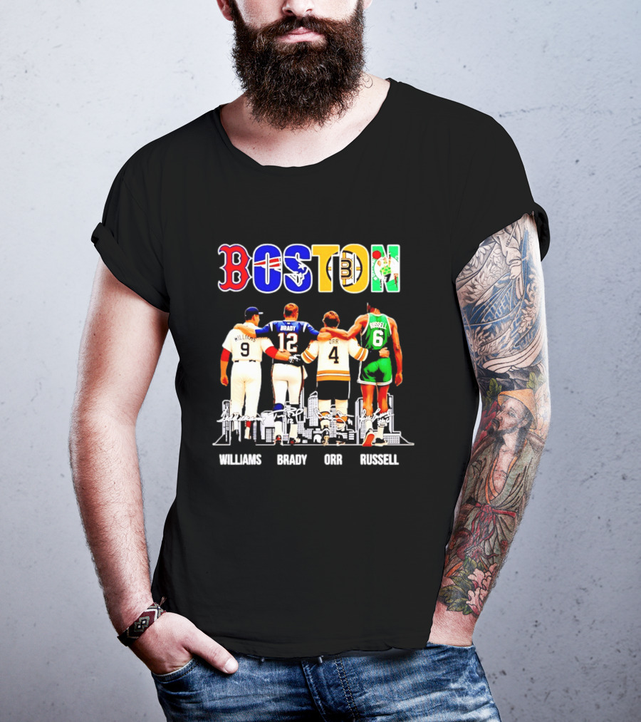 Boston Williams Brady Orr Russell Sports Legends T-Shirt