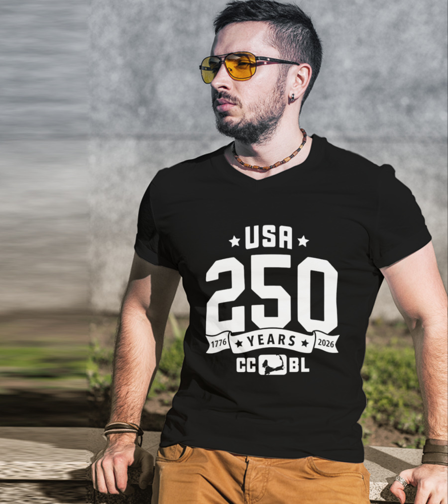 USA 250 Years 1776 2026 CCBL Anniversary T-Shirt