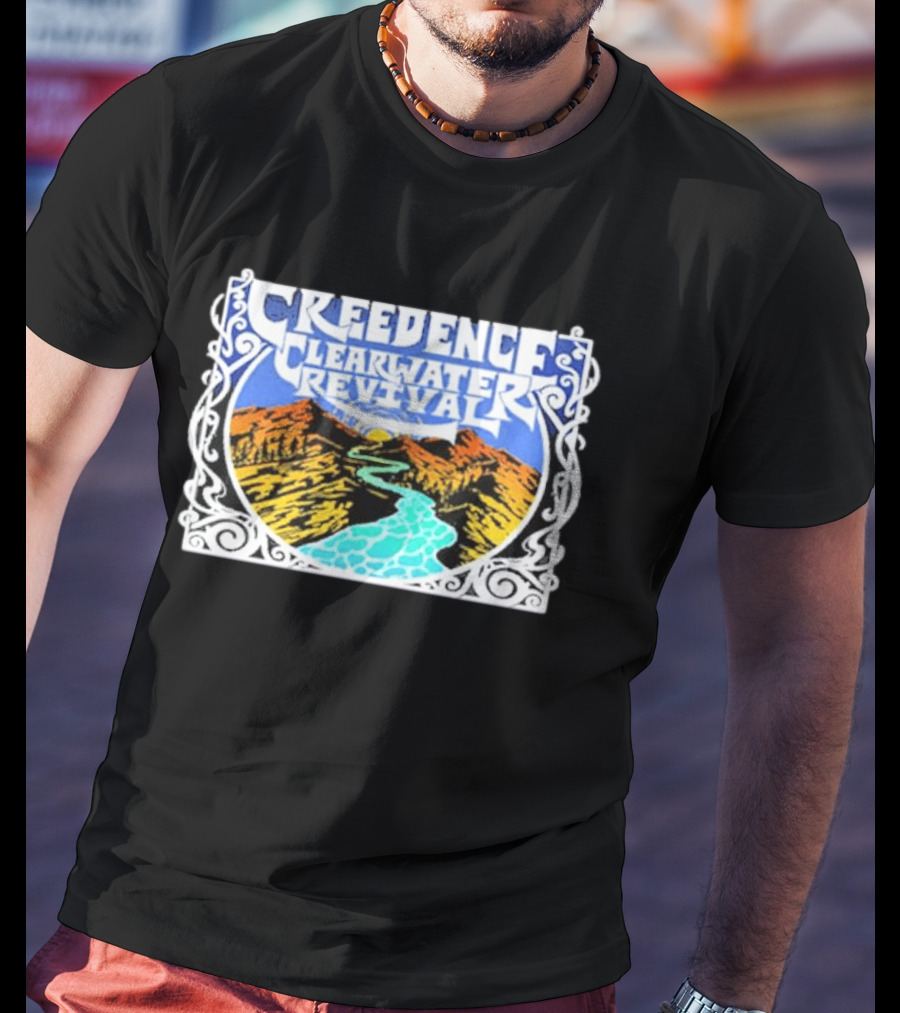 Creedence Clearwater Revival Retro Scenic Landscape T-Shirt