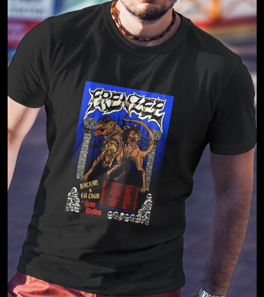 Frenzee Balkan And EU Tour 2026 With Grim Rhythm T-Shirt