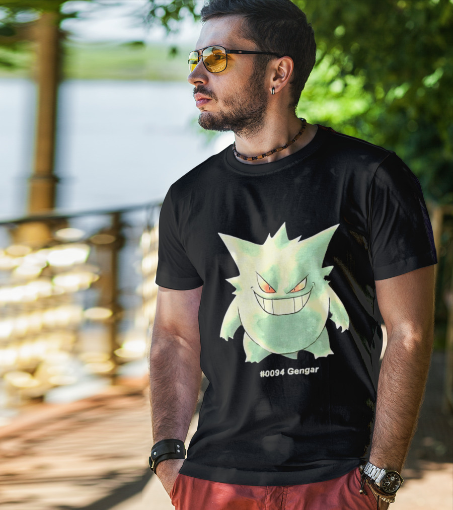 Gengar Pokemon 0094 Shadow Pokemon Ghost Type T-Shirt