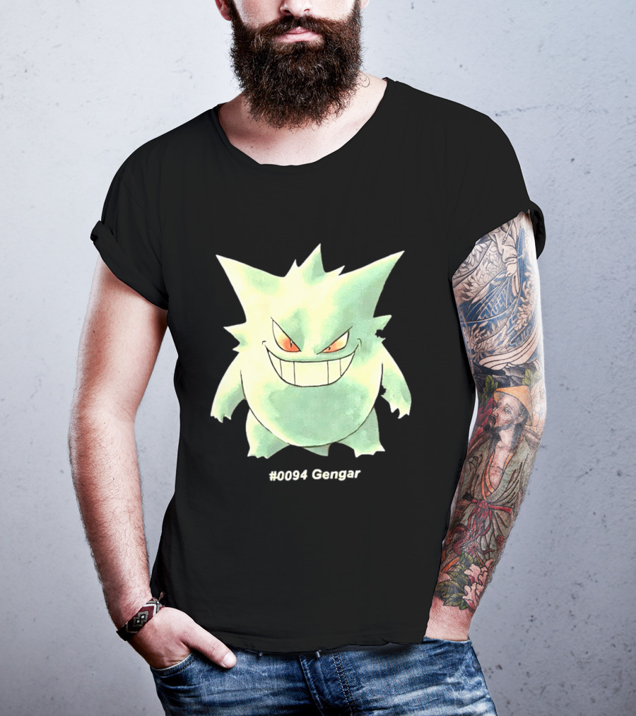Gengar Pokemon 0094 Shadow Pokemon Ghost Type T-Shirt