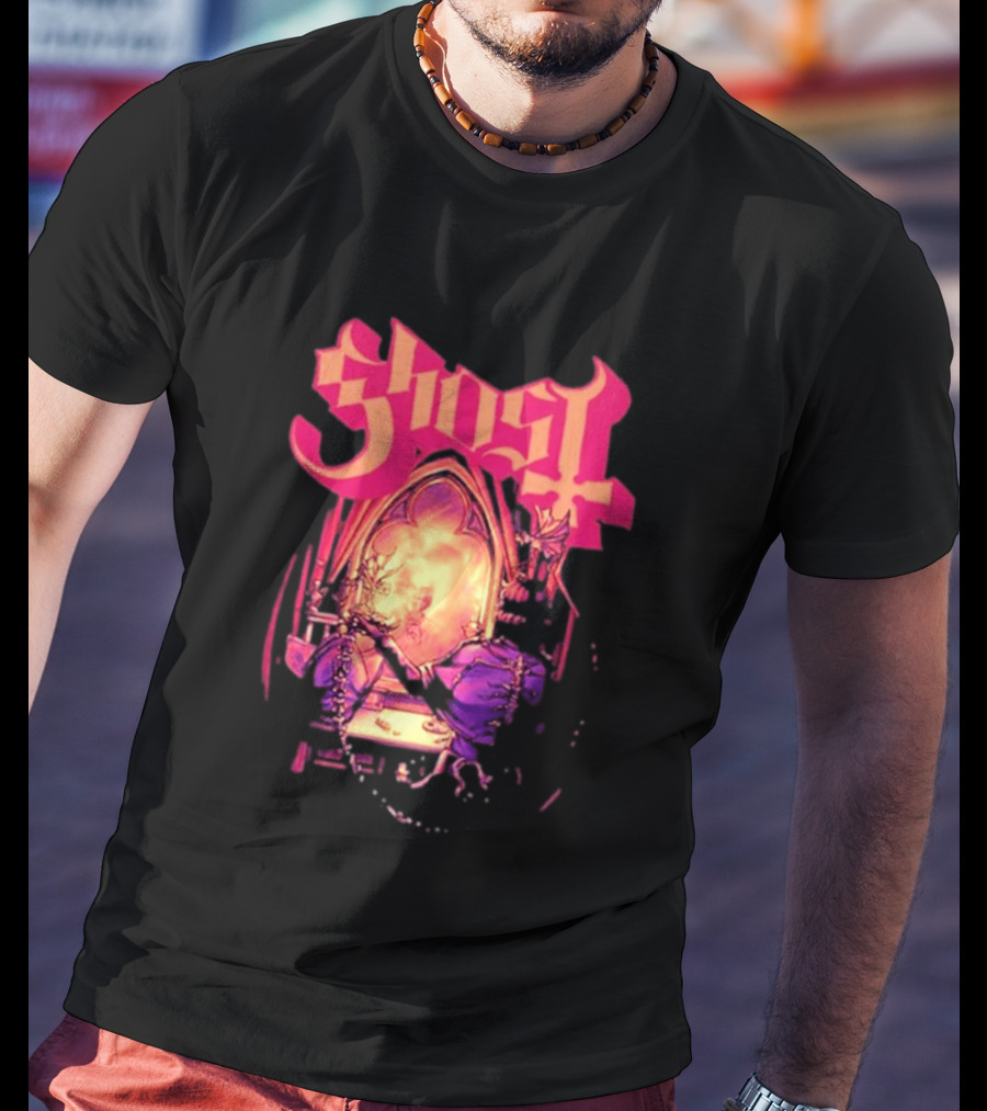 Ghost Band Summer 2026 Exclusive Dressing Room Gothic Mirror T-Shirt