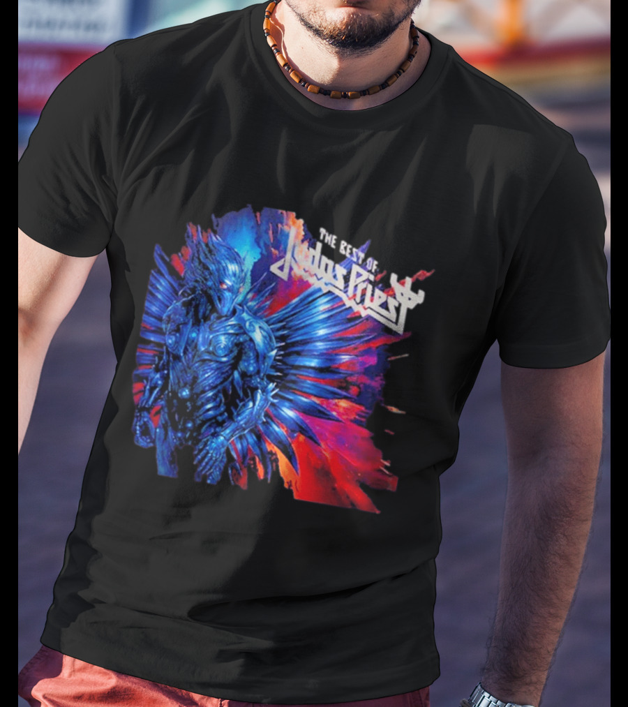 Judas Priest The Best Of 2026 New Album Robotic Blue Warrior T-Shirt