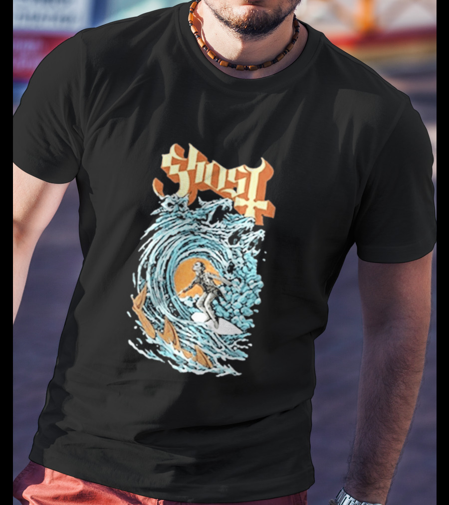 Ghost Band Summer 2026 Exclusive Papa Surf Muscle Wave T-Shirt