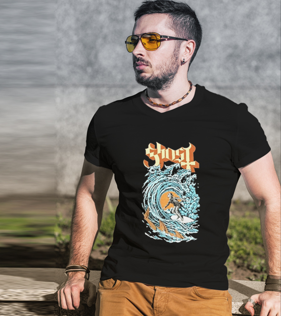Ghost Band Summer 2026 Exclusive Papa Surf Muscle Wave T-Shirt