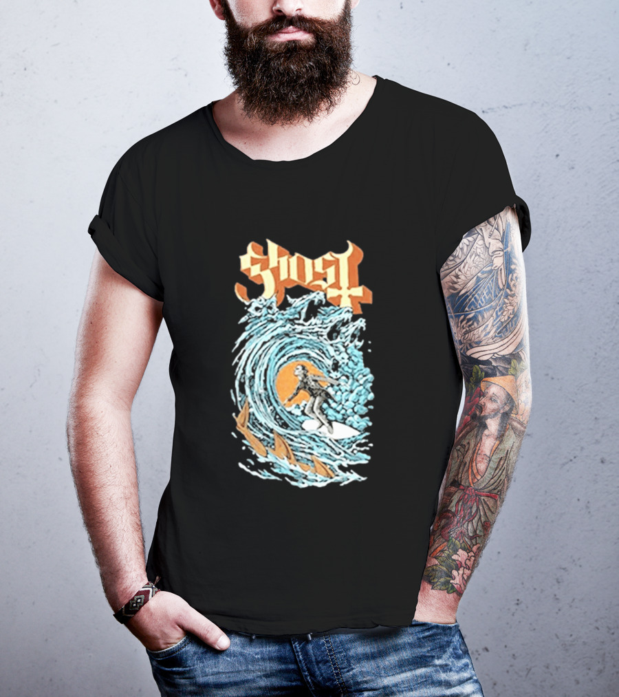 Ghost Band Summer 2026 Exclusive Papa Surf Muscle Wave T-Shirt