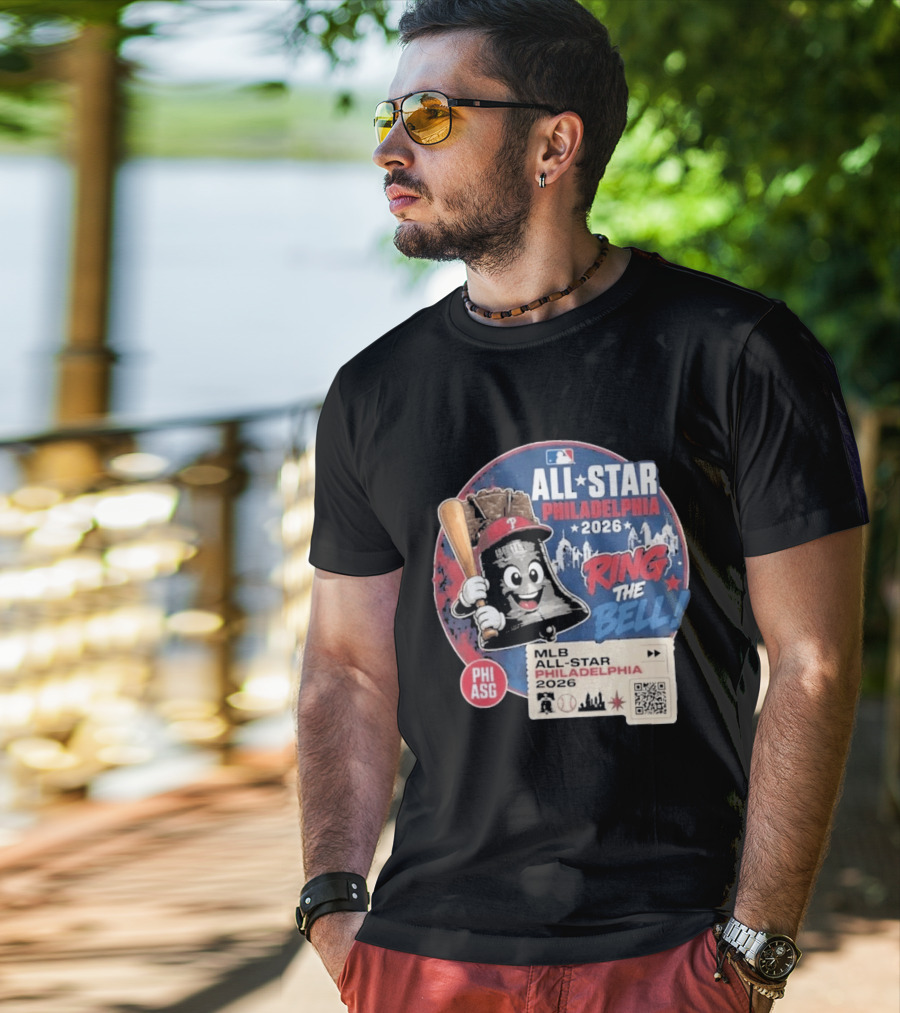 Philadelphia MLB All Star Game 2026 Ring The Bell Liberty Bell Baseball T-Shirt